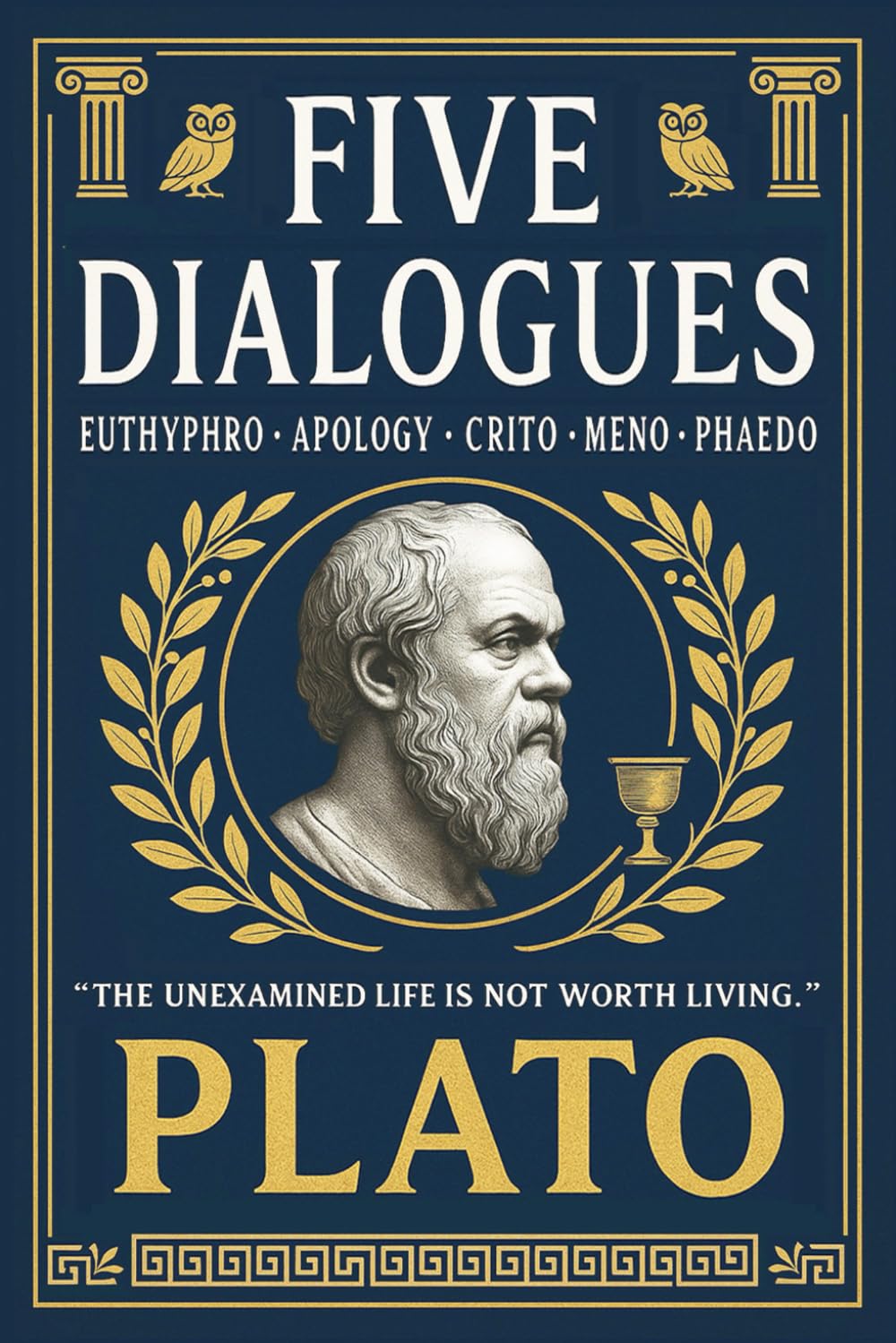 Plato: Five Dialogues: Euthyphro, Apology, Crito, Meno, Phaedo – Modern English Collector’s Gift Edition with Original Illustrations
