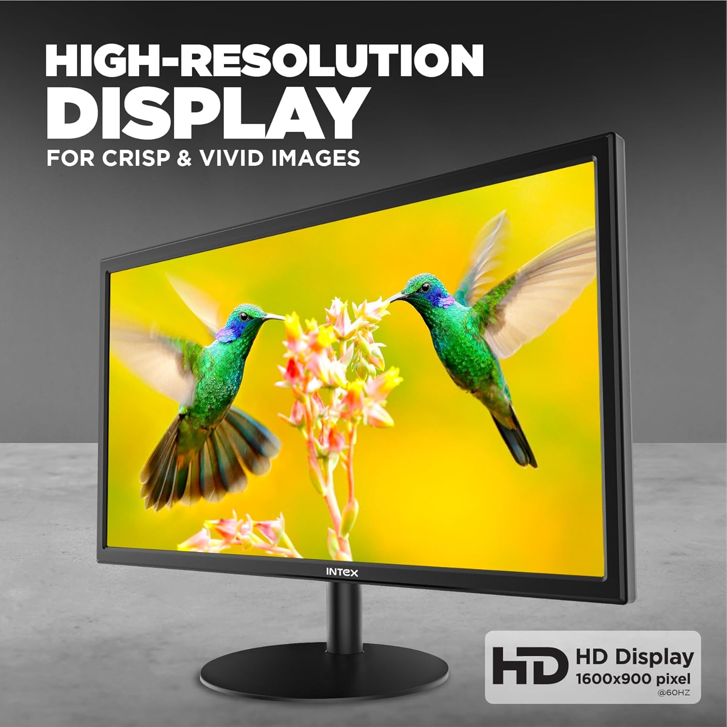 Monitor displaying crisp, vivid images