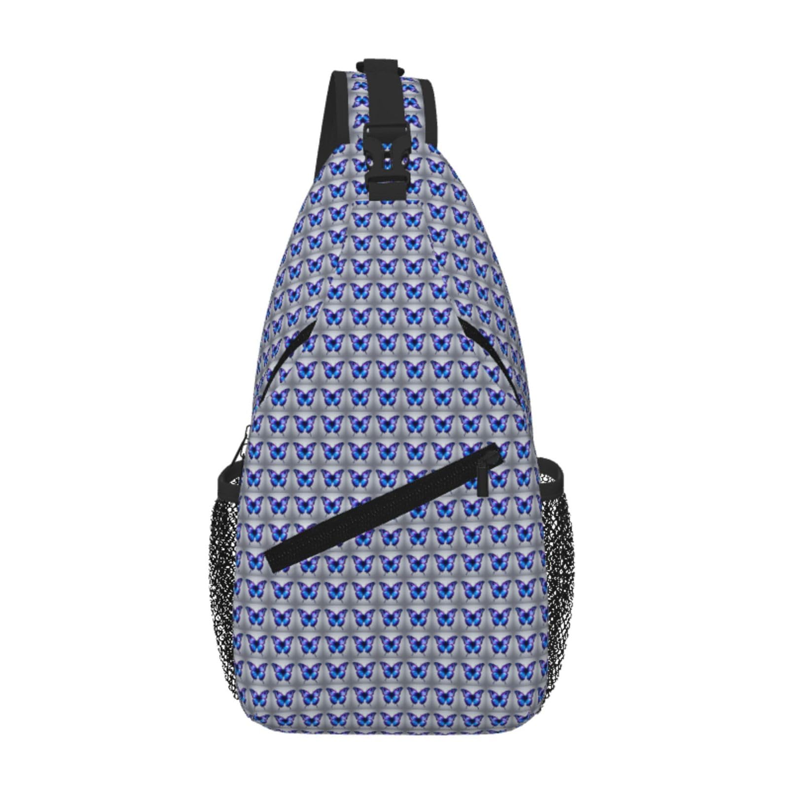Bolsa cruzada de pecho con mariposas mochila ligera diagonal 8
