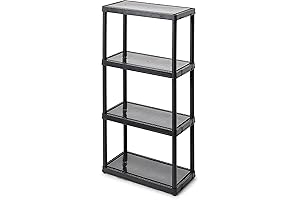 Gracious Living Multipurpose 4-Shelf Modular Storage Unit