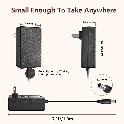 Miniatura 5 de Cargador de pistola de masaje de imagen más nítida de 27 V compatible con pistola de masaje Sharper Image 2437599 (no para 18V) 1011666 1013002