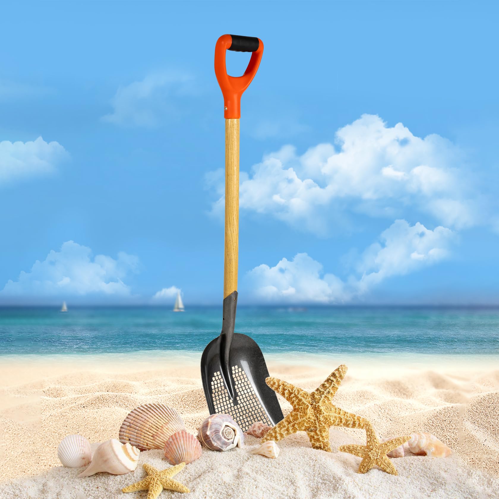 Sand Dipper Shovel Sand Dipper Treasure Digger Sifter - Beach Combing ...