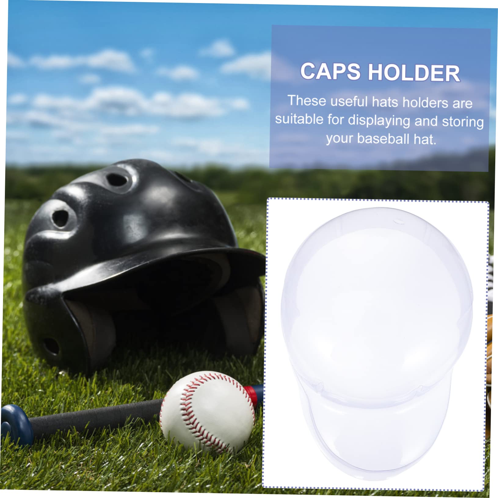 FONDOTIN 10 Pcs Hat Organizer Display Stands Support Holders for Baseball Caps and Hats Ideal for Home and Retail Use and Space Saving Design