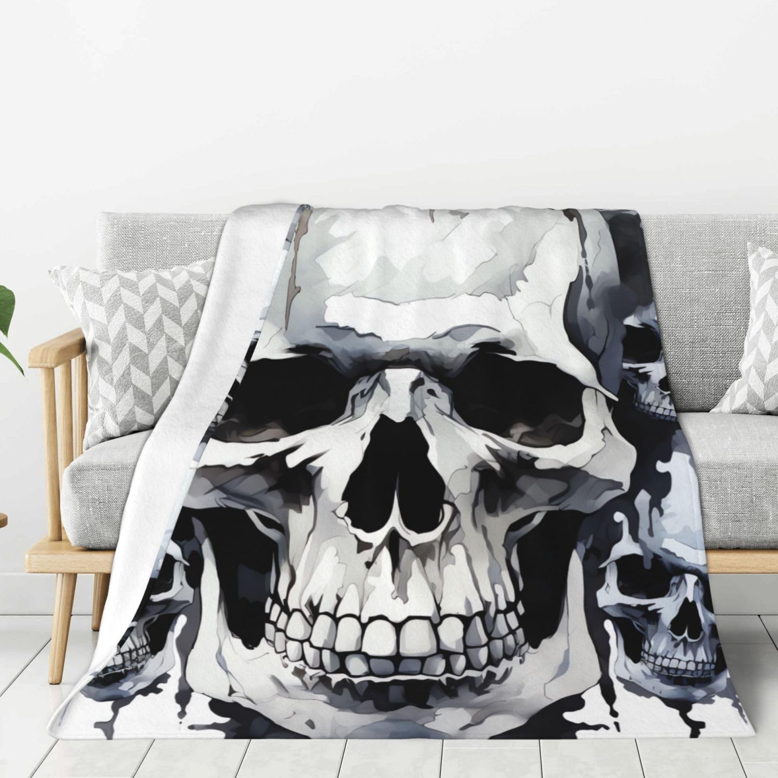 Couverture polaire flanelle légère toutes saisons pour lit et canapé gris