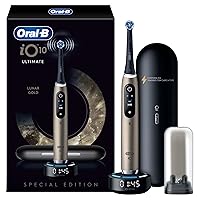 Oral-B iO10 Spazzolino Elettrico Lunar Gold, Spazzolino Elettrico Oral B