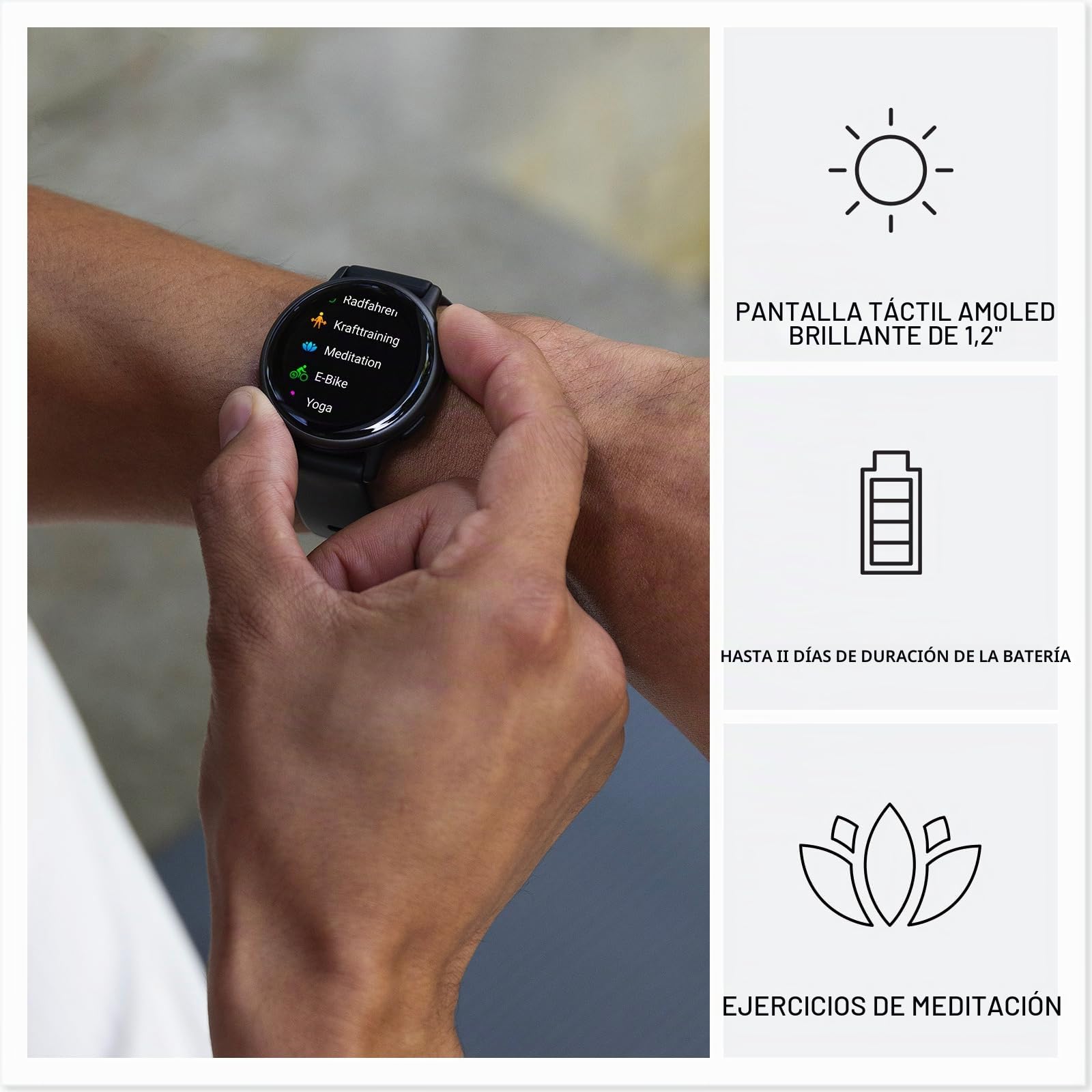 Garmin Vívoactive 5, Smartwatch con GPS, Pantalla AMOLED, Funciones Esenciales de Salud y Forma física y hasta 11 días de autonomía, Lila (Reacondicionado)