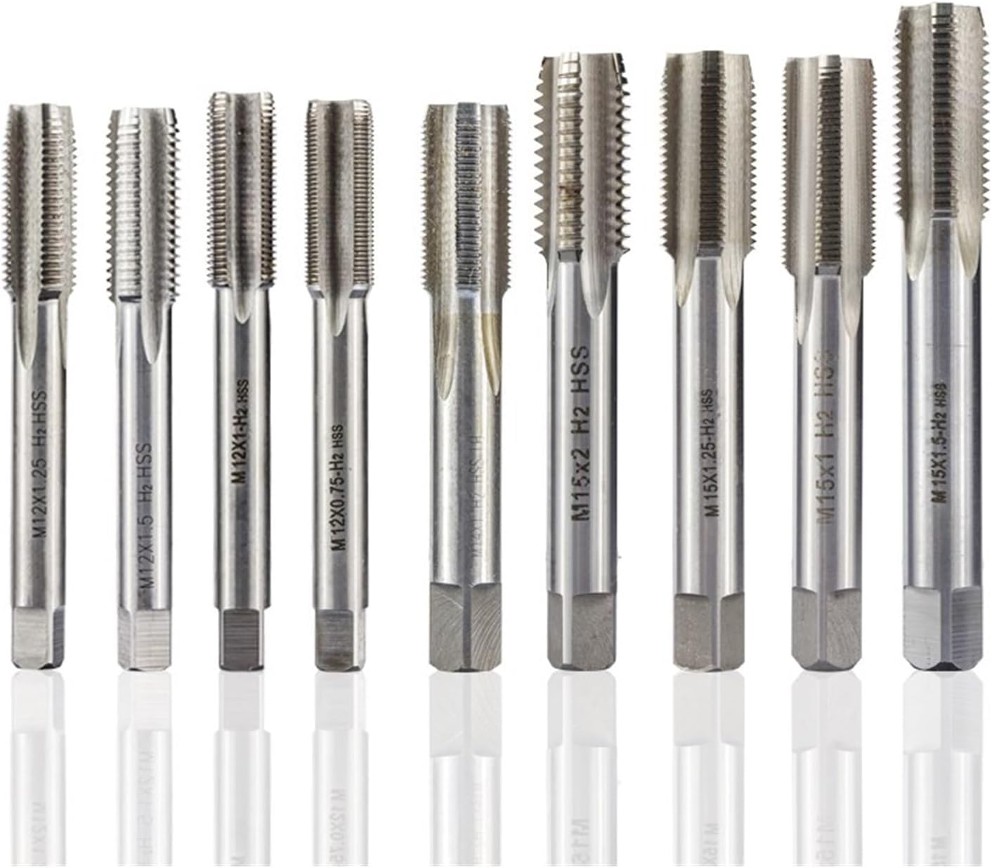 1pc Right Hand Machine Plug Tap Metric Thread Screw Tap Drill M2-M20 HSS Metalworking Threading Tools (Color : M8x0.5)