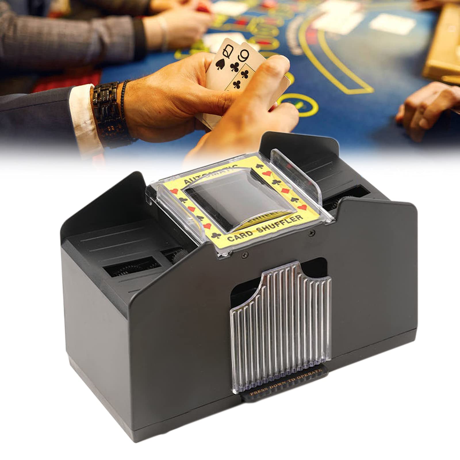 Mixer per carte, miscelatore automatico di carte da gioco, alimentato a batteria, per giochi di poker Home Party Club Bridge (2 Deck)