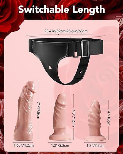 Miniatura 5 de UTIMI Correa de sexo de amarrar con consolador de silicona juguetes sexuales para masturbación femenina y lesbiana, lubricante incluido