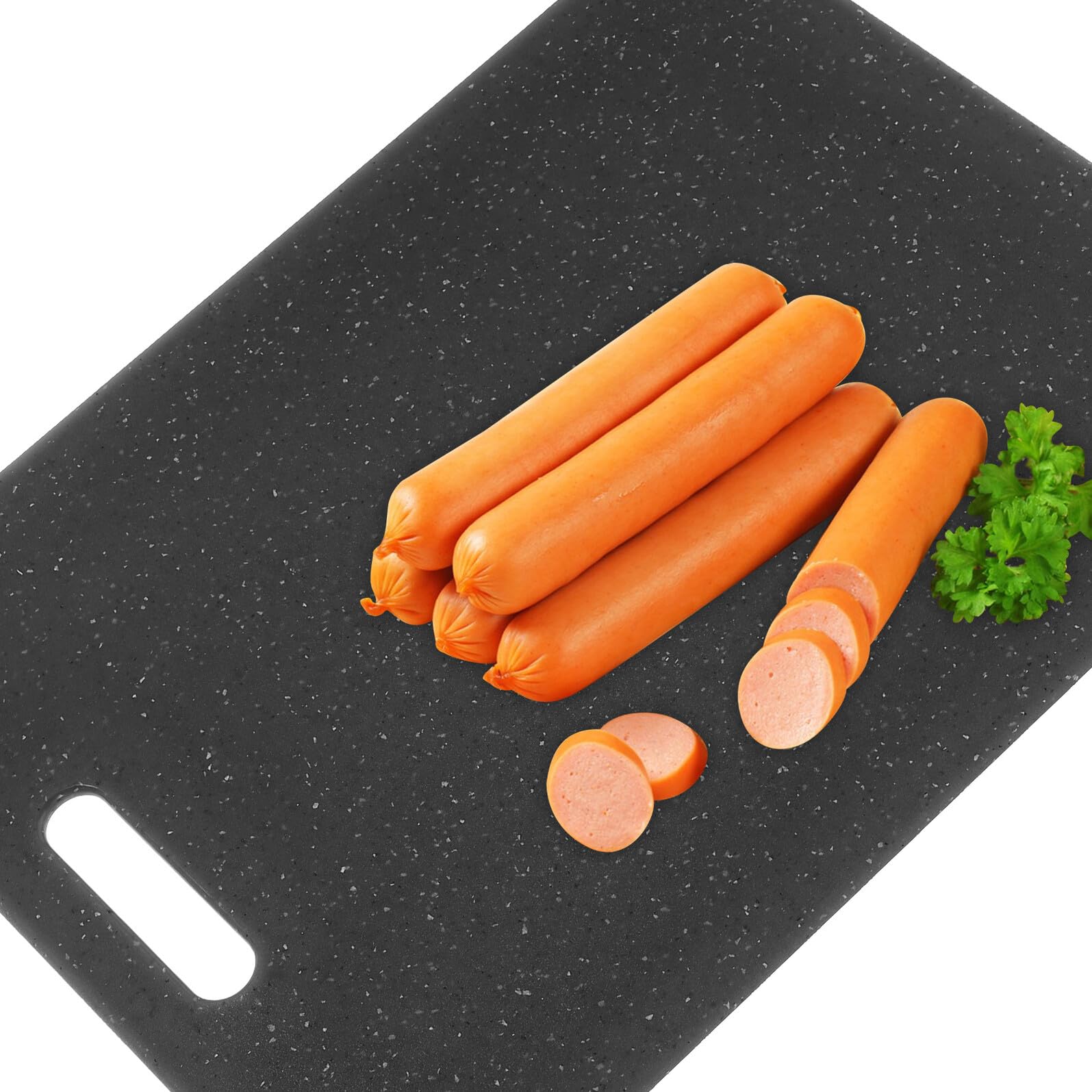 Set di 3 Taglieri da Cucina Neri in Plastica Riutilizzabili | Versatili per Uso Domestico, Formato Compatto, Facili da Pulire e Adatti a Preparazioni Quotidiane