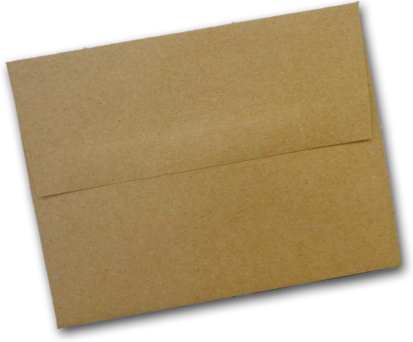 Limited Papers | A1 Kraft Envelopes | Peel & Seal Square Flap | Recycled Bulk Mailing Materials | Ideal for RSVP Cards, Invitations, Announcements or Notes | 3.625? x 5.125? | 200 Pieces | Brown