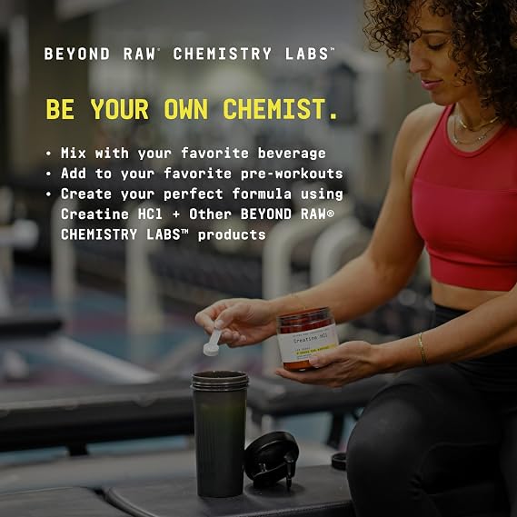 BEYOND RAW Creatine HCL Powder + L-Carnitine Powder Bundle