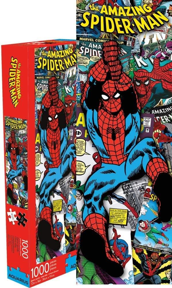 Marvel Spider-Man Collage 1000-Piece Slim Puzzle – Officially Licensed, Measures 12x36 Inches - View #2