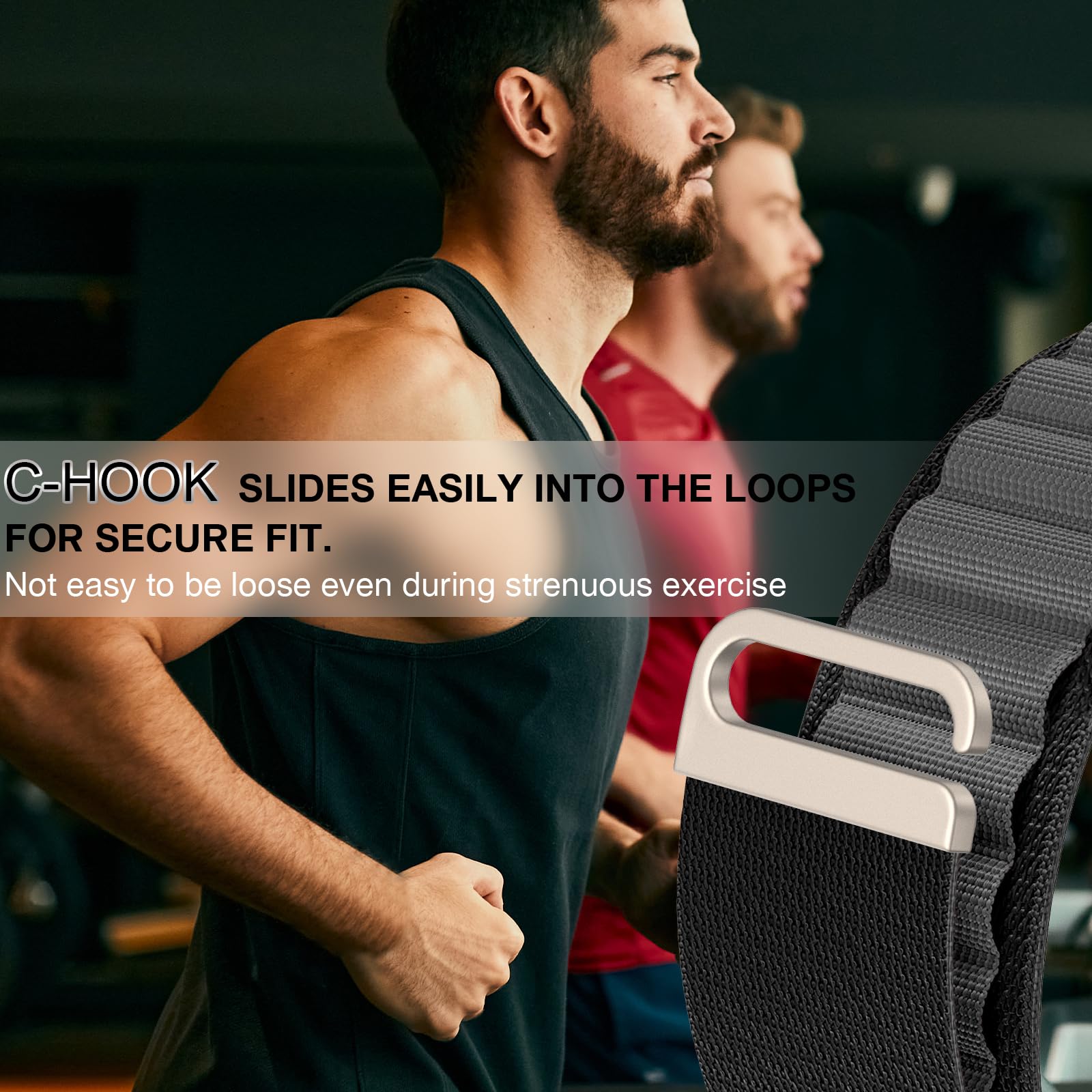 MRAIN-H Cinturino Alpine Loop in nylon compatibile con Cinturino Apple Watch Ultra 2 1 49mm 46mm 45mm 44 mm cinturino regolabile per iWatch Serie SE 10/9/8/7/6/5/4/3/2/1