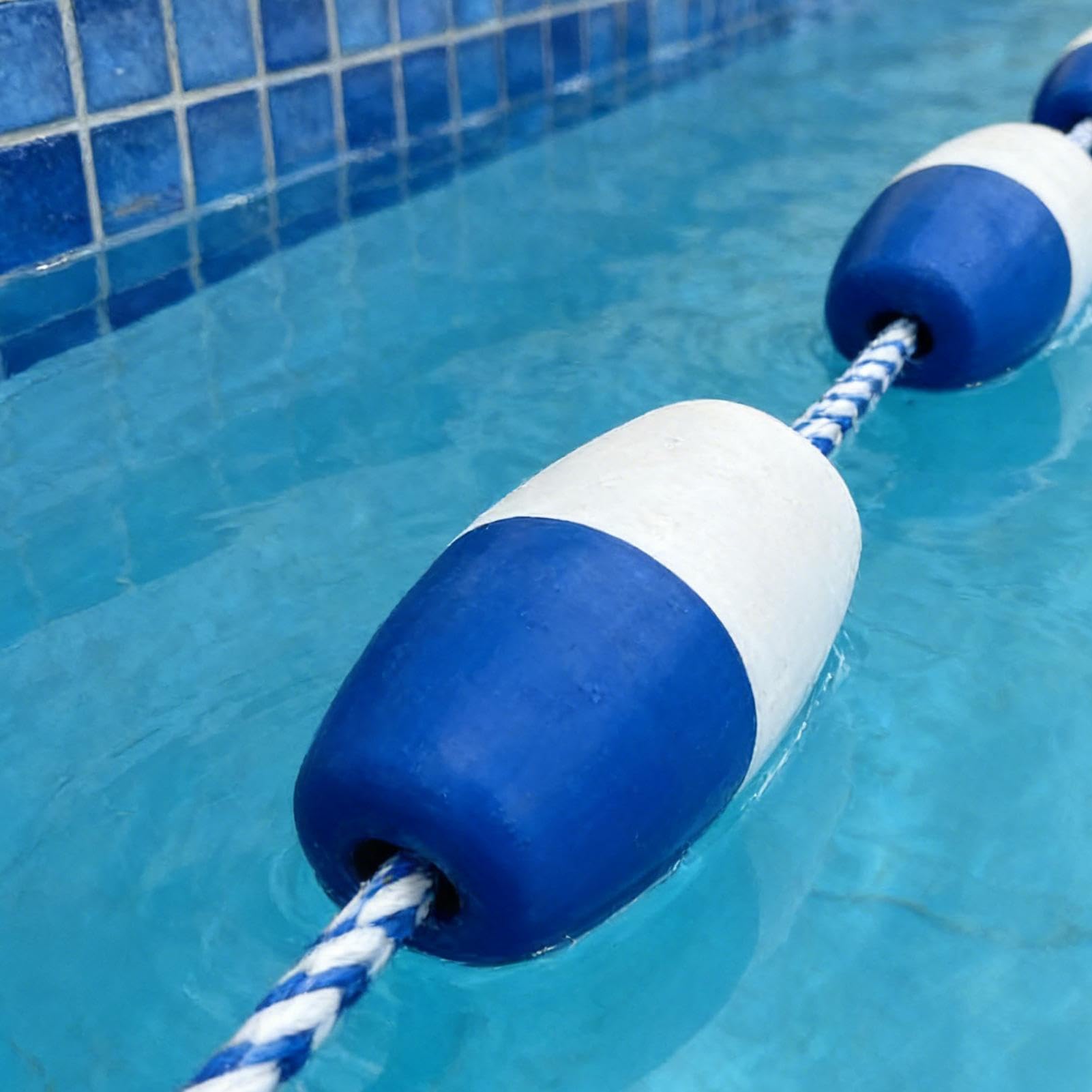 Pool-Trennseil-Schwimmer, hohe Sichtbarkeit, witterungsbeständig, Schwimmbahn-Schwimmbahn, Rennschnur, für Übungswettbewerbe, Rennsport, Wassersport, Rettungsschwimmer Training