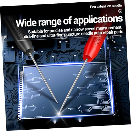 Miniatura 2 de Sonda multímetro, paquete de 4 sondas de prueba de aguja de 600 V10 A, sonda de prueba sin multímetro, compatible con Fluke tl71 tl75