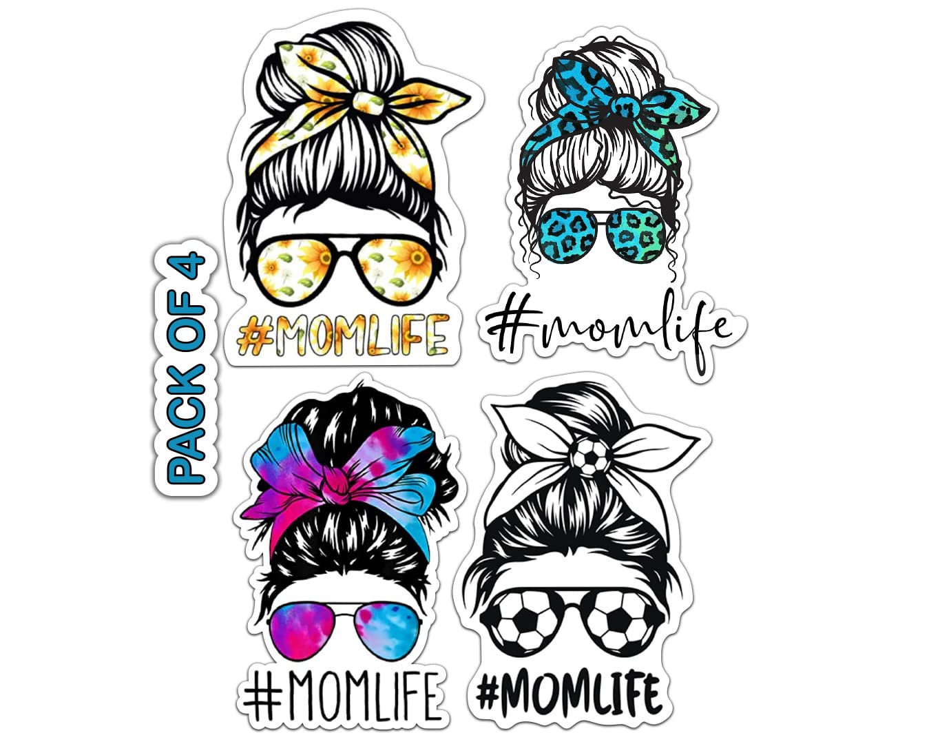 IMPERIAL VIBES – Mom Life Sticker – Vinyl Mom Life 24:7 Decal for Car, Truck, and Van – Removable Indoor & Outdoor Use for Laptop Sticker – Waterproof