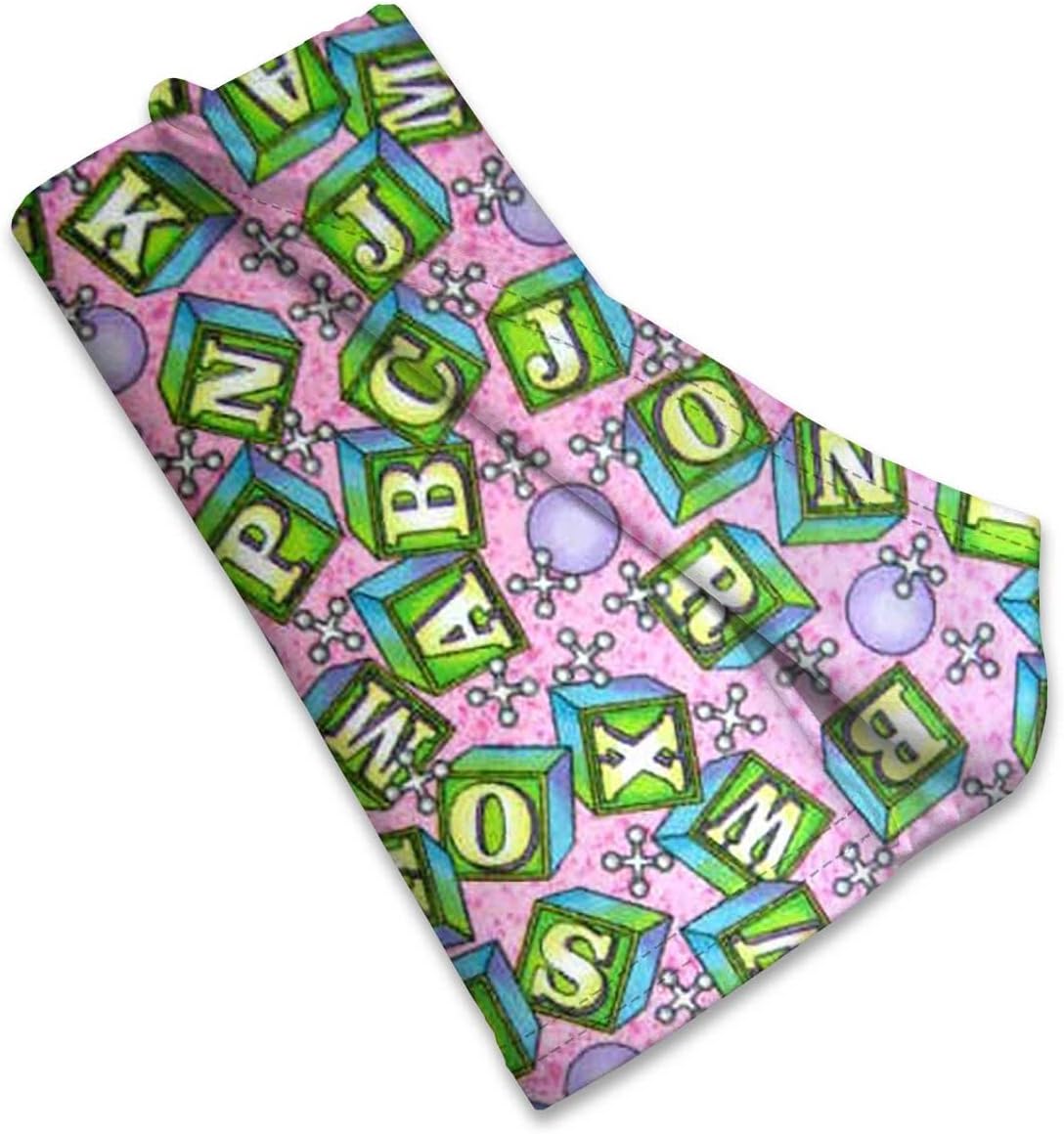 SheetWorld Flannel Receiving Blanket - ABC Blocks Pink - Made In USA