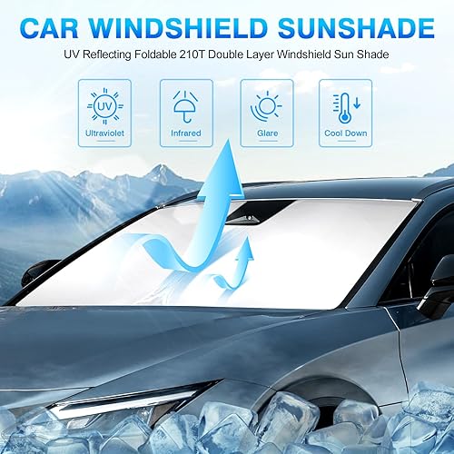 Miniatura 131 de KUST Parasol para parabrisas para Volkswagen VW Beetle 2012-2019, accesorios de ajuste personalizado, protector de visera solar, bloquea los rayos