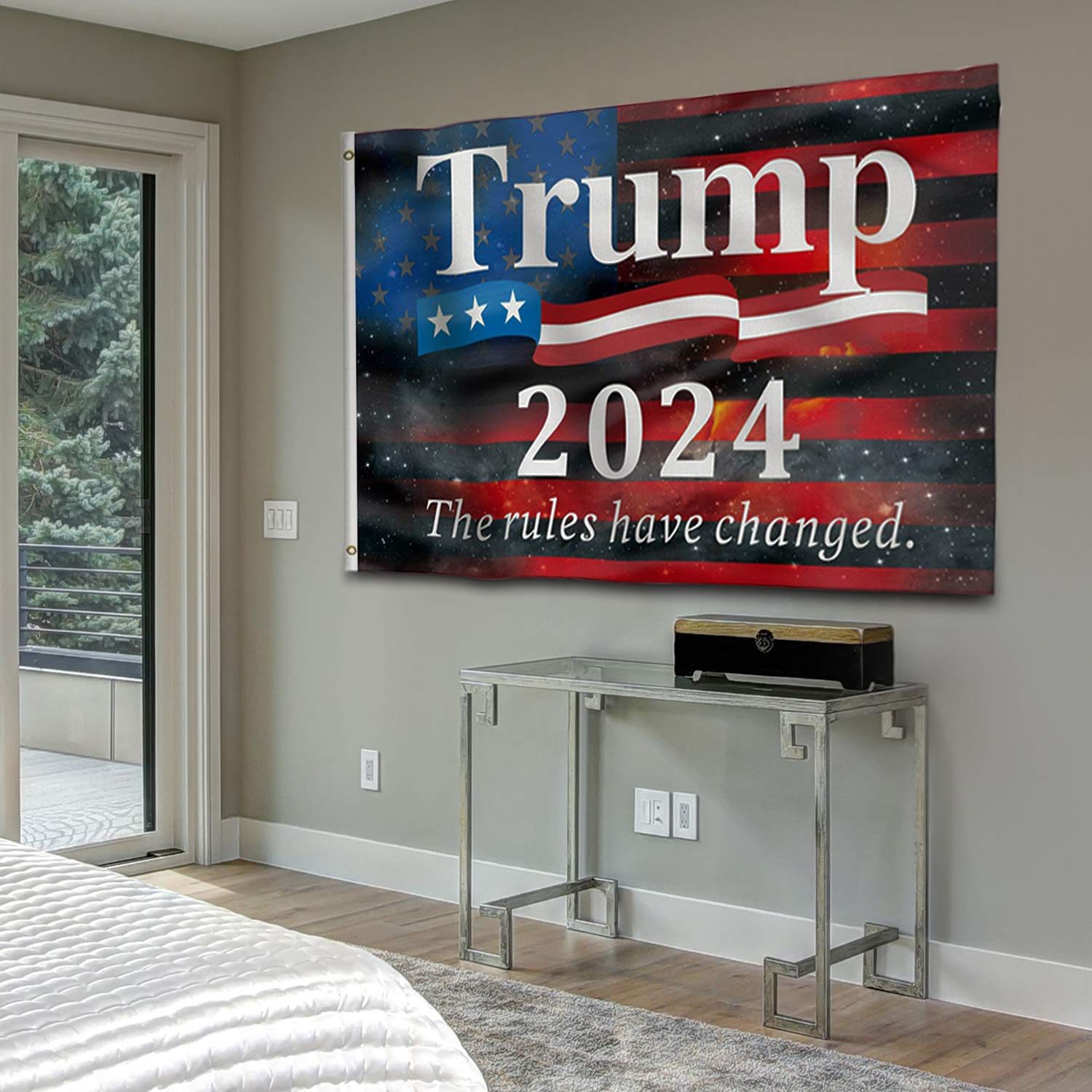 Bandiera Trump 2024 3x5 Piedi Con Gadsden "Don't Tread On Me" E Betsy Ross, Patriot - Foto 4