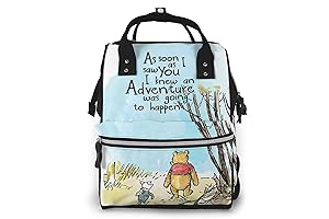 Cute Cartoon Pooh Bear Diaper Bag