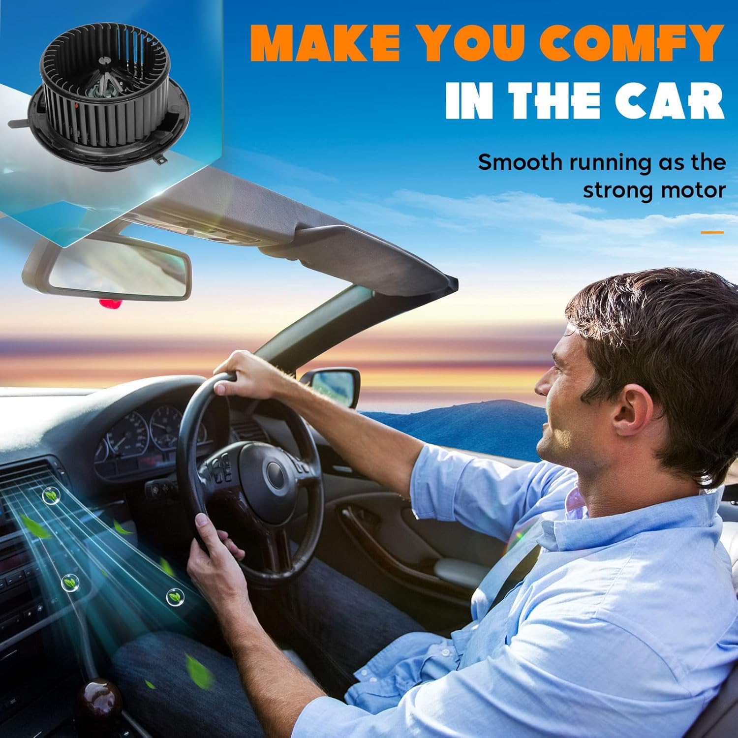 AC Heater Blower Motor for 2008-2013 BMW 128i 135i 2009-2016 BWM Z4 1995-1997 Hyundai Accent,64119227670/700218