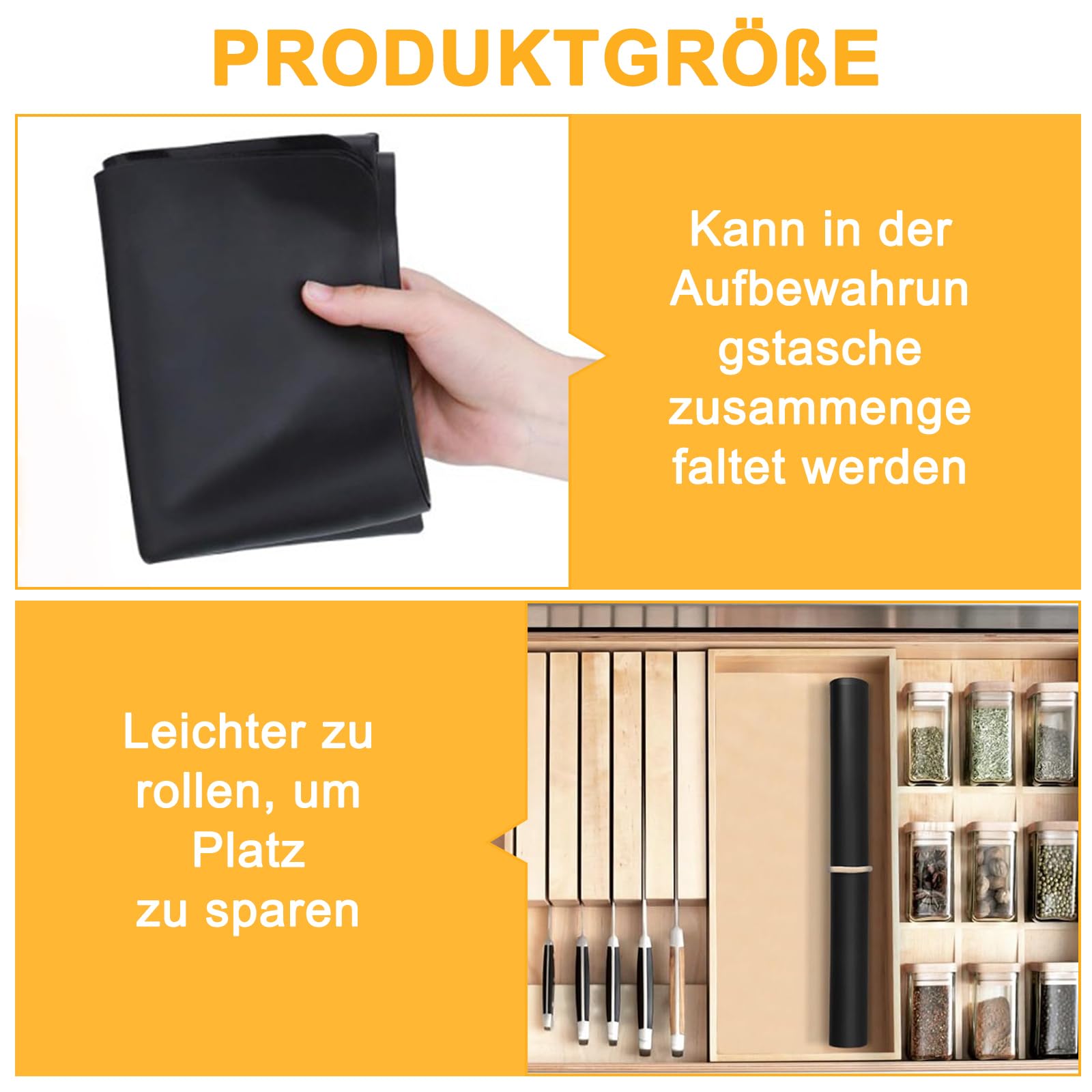 Silikonmatte Groß – 80×60 cm Rutschfeste Bastelunterlage, Feuerfeste Silikon Unterlage Bastelmatte,für Epoxidharz Zubehör, Resin Gießharz Handwerk, Wiederverwendbarer Tischschutz,Platzset (Schwarz)