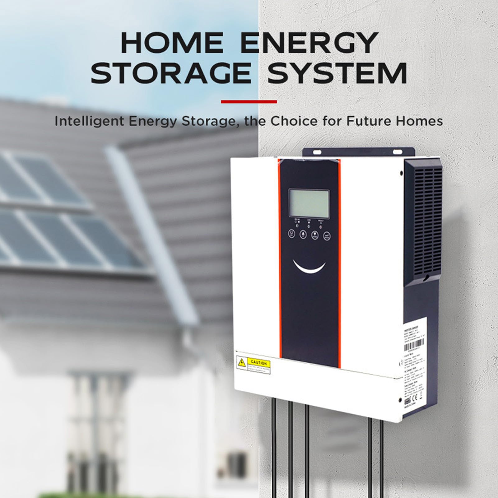 1000w-10200W Inversor Solar HíBrido,Controlador de Carga Solar 40/80/120/160A,Cargador Inversor Híbrido Off Grid,(CC 12/24/48V A CA 220V) para Casa, RV, Off-Grid con Pantalla LCD