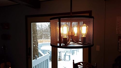 Miniatura 4 de Rolay Paquete de 6 bombillas Edison vintage de 25 vatios con filamento de jaula de ardilla, 110  130 voltios, base E26