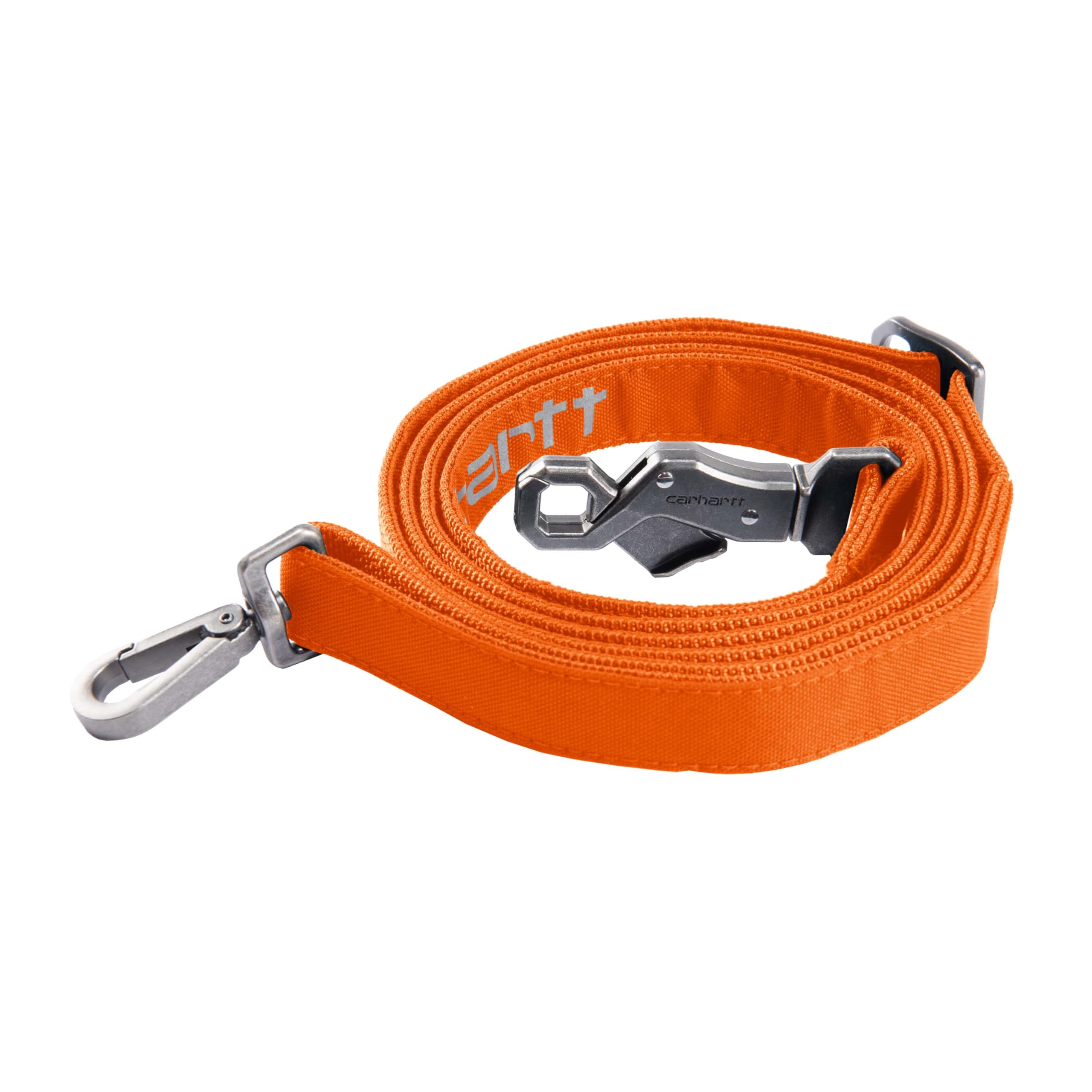 Carhartt Field Dog Leash, Durable 600-Denier Fabric W/Adjustable Metal D-Ring Hardware, Hunter Orange, Large