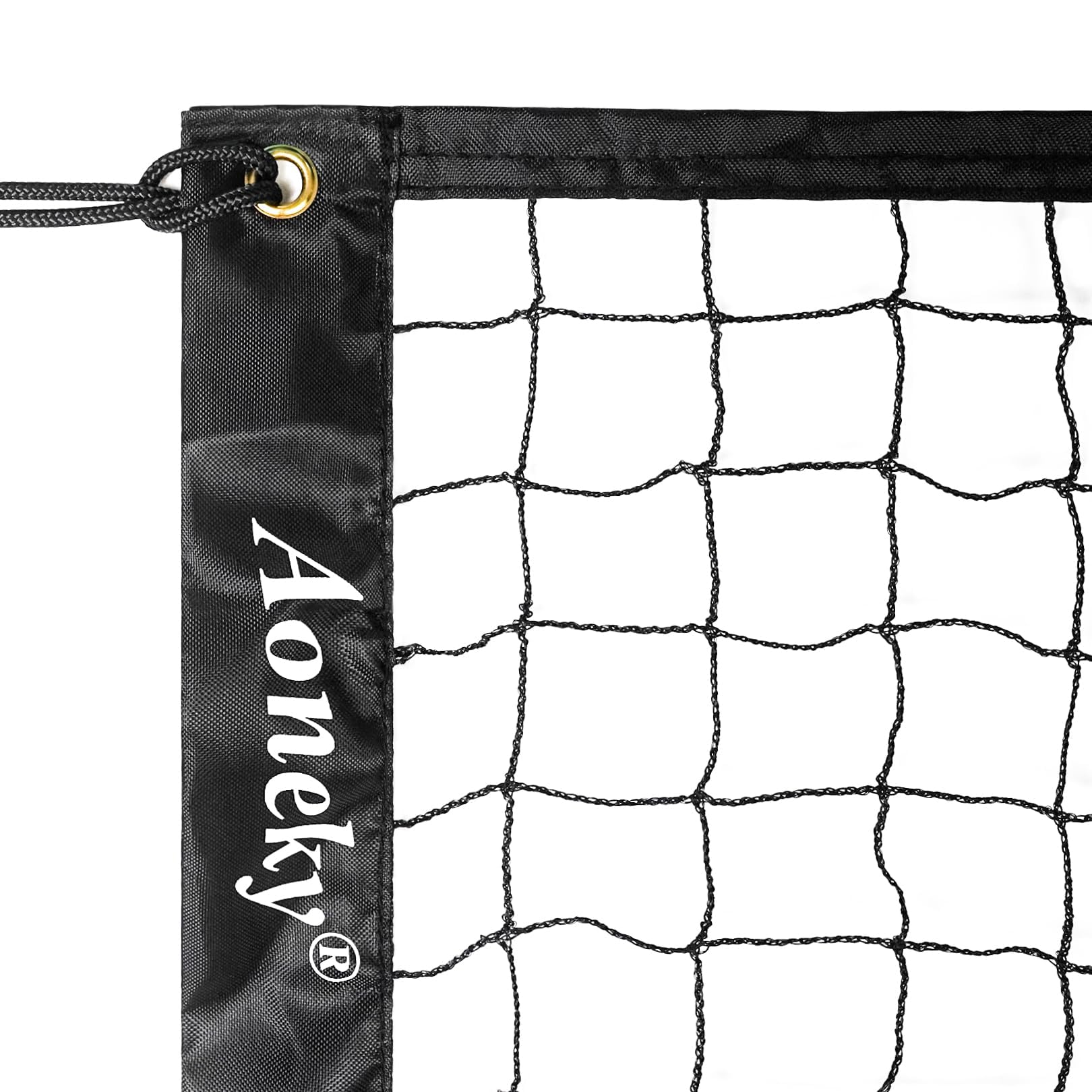 Aoneky Rete da Pallavolo 4,5M/6,4M/ 9,5M, Nylon, con Corda, Rete Badminton Volley Tennis Calcio per Piscina, Spiaggia, Giardino