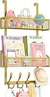 Vista 15 de Organizador de ganchos para colgar sobre la puerta, perchero para colgar sobre la puerta, toallero, organizador de almacenamiento en la parte