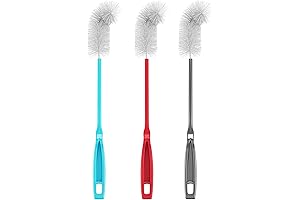 3 Pack Konex Long Bottle Brush - 16 Inch All-Round Bottle Cleaner...