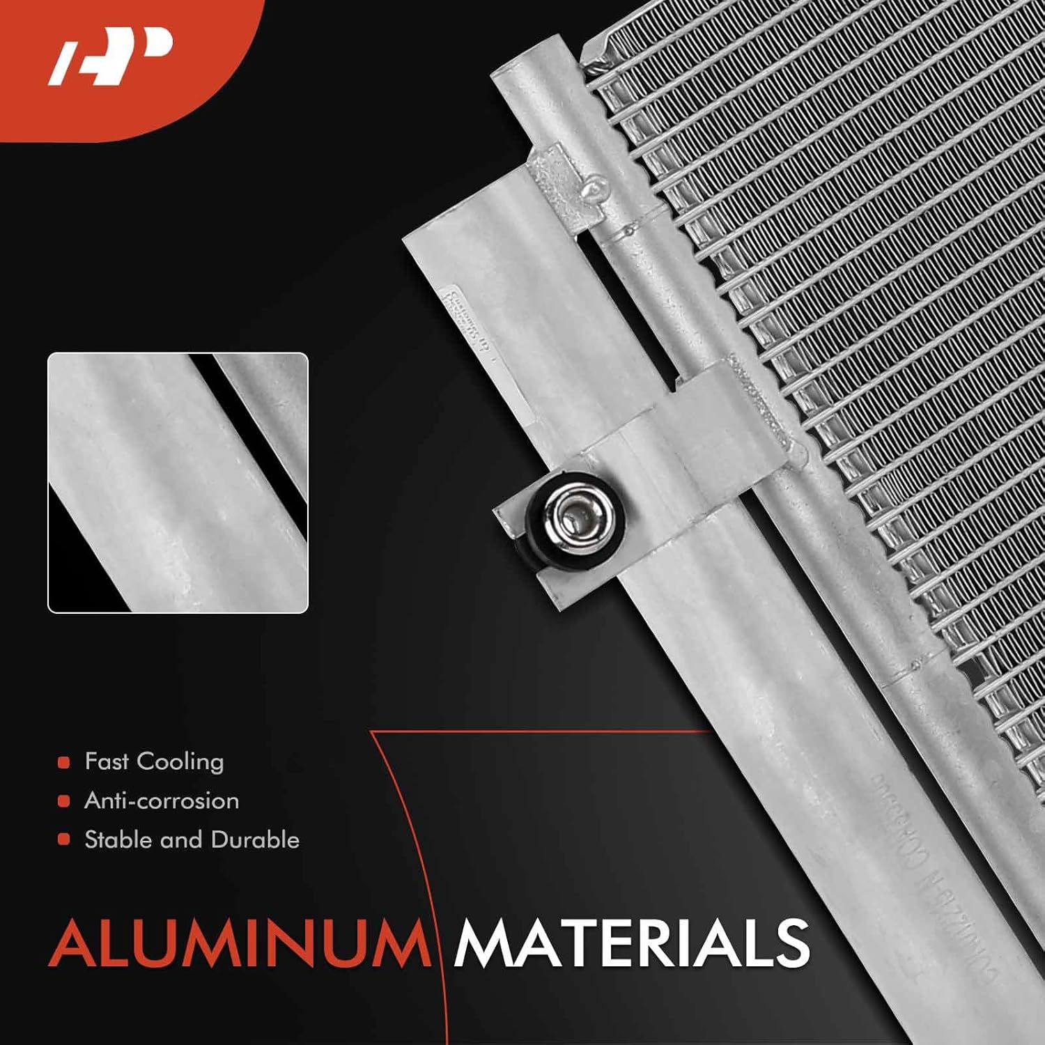 A-Premium Air Conditioning A/C Condenser Compatible with Hyundai Accent 2006-2011 L4 1.6L, Replace# 97606-1E000