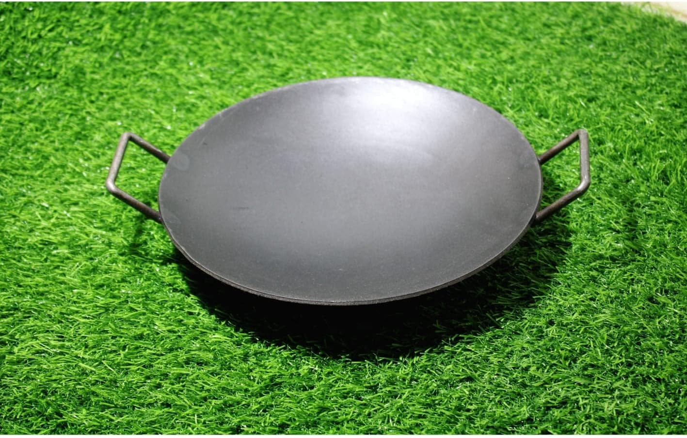 Iron AppaChatti/Appam pan/Appam Patra/Kallu, Kadhai for Kitchen. (8 Inch),Black