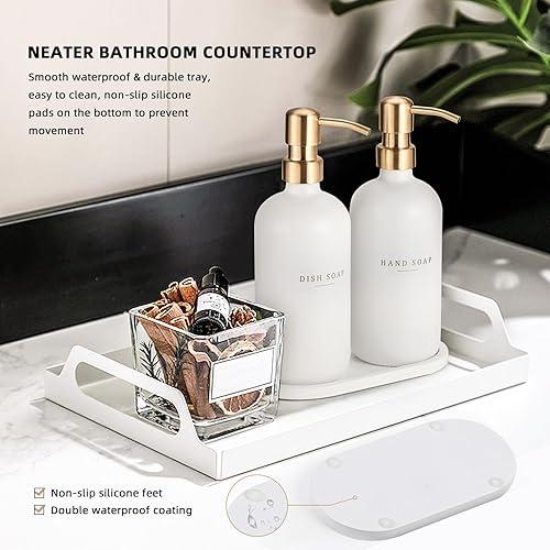 Miniatura 6 de Dispensador de jabón para baño, dispensador de jabón para platos y manos, dispensador de loción de jabón de vidrio con bomba para cocina con