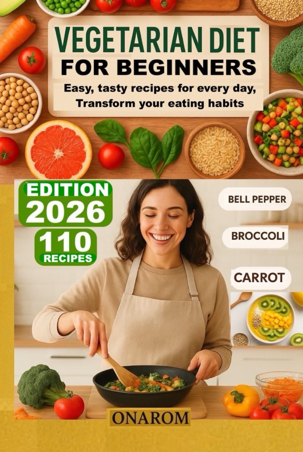 VEGETARIAN DIET FOR BEGINNERS: Easy, tasty recipes for every day, Transform your eating habits