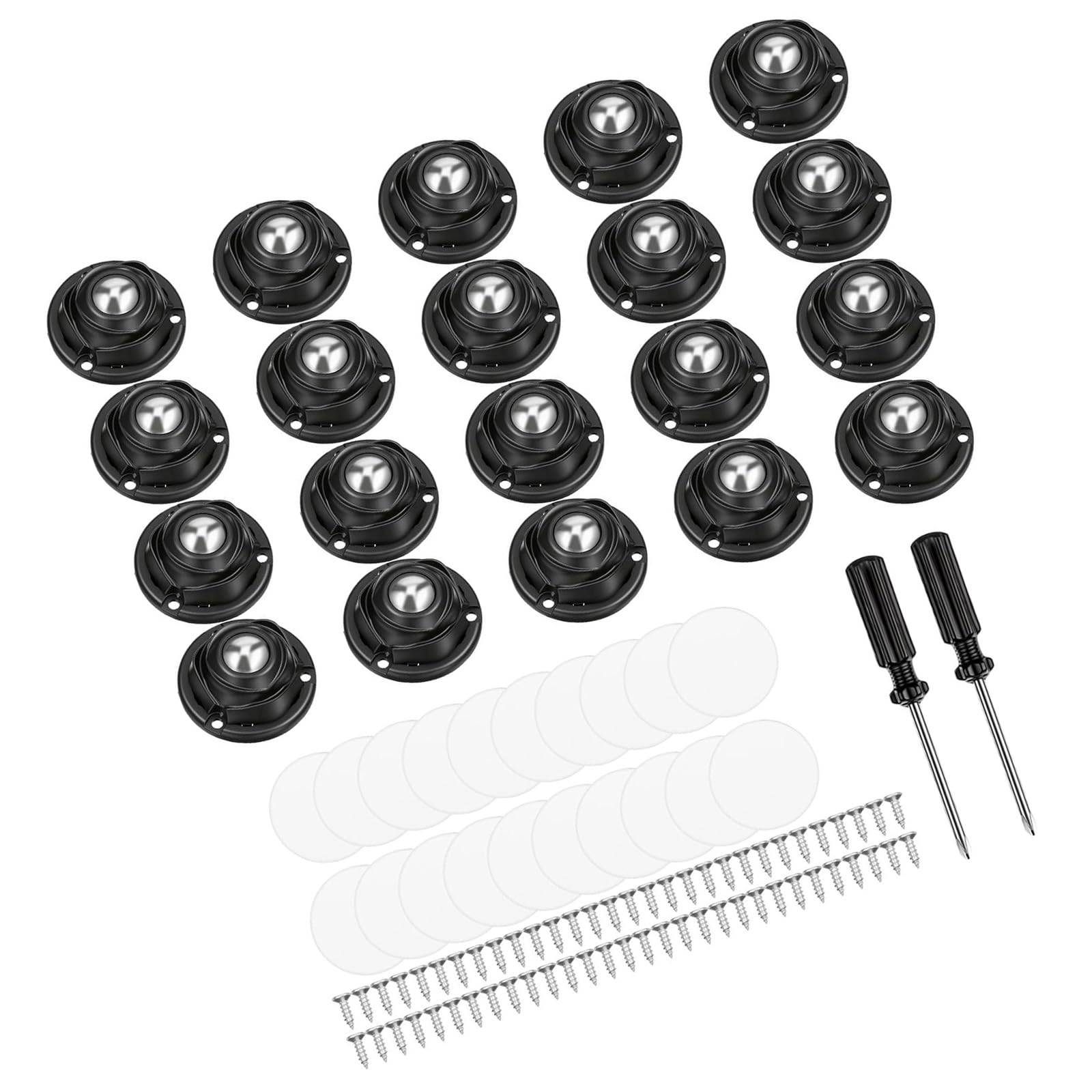 Roues de à billes pour petits meubles et armoires