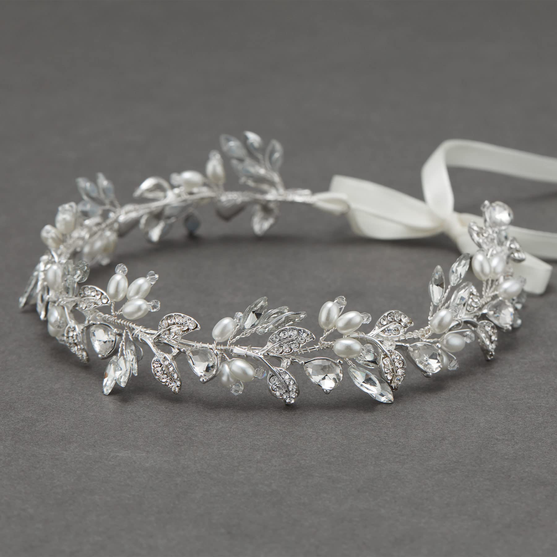 Amazon.com : SWEETV Bridal Headpiece for Wedding Silver 