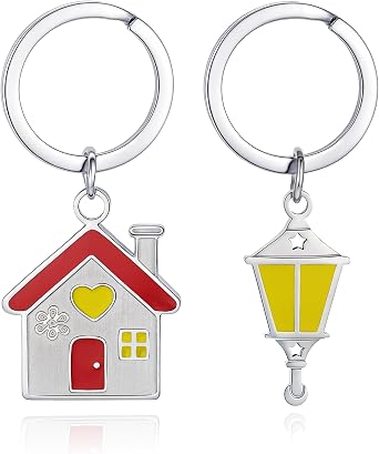Realtor Gifts for Clients, Closing Gift for Home Buyers, New Home Keychain Set 2 Pcs, Real Estate Agent Must Have, Housewarming Welcome Home Keepsake