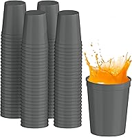 Vista 18 de PartyPrints Paquete de 100 vasos de plástico en blanco reutilizables de 16 onzas, color azul real, vasos para estadios a granel, libres de BPA