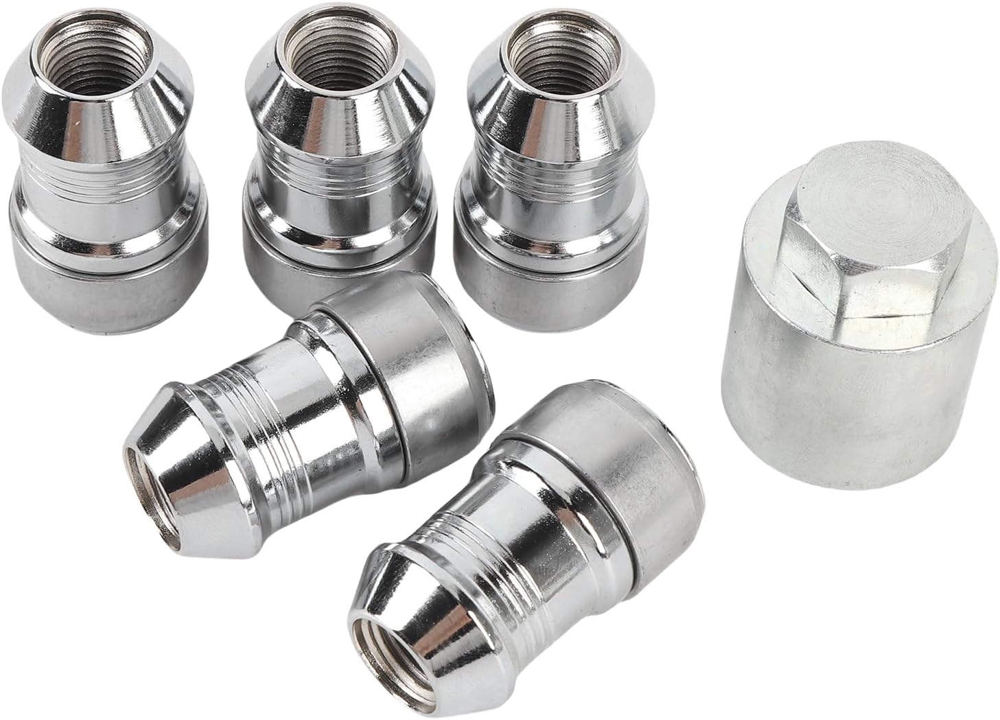 Wheel Locking Lug Nuts, 82215711 Locking Bolts and Key, Prevent Theft for JL JT 2018-2025, Maintain Wheel Balance, Suitable for Steel or Aluminum Wheels