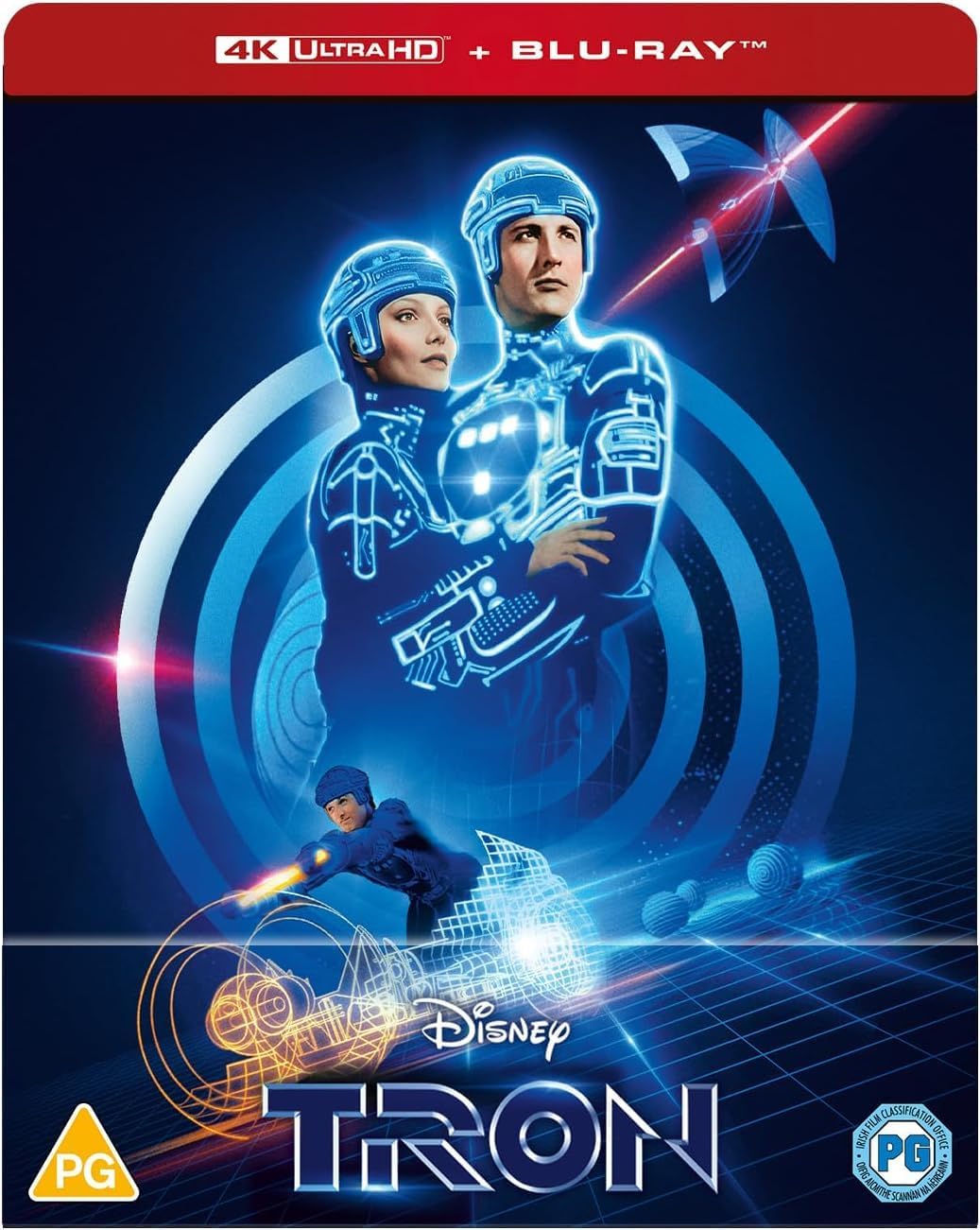 Tron (1982) Limited Edition Steelbook 4K Ultra HD + Blu-ray Region Free Jeff Bridges, Bruce Boxleitner