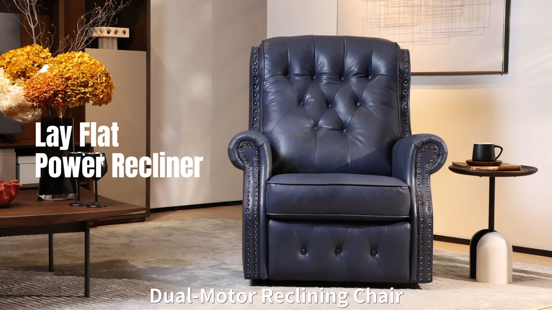 Amazon.com: EONIX Dual Motor Lay Flat Power Recliner Chair, Mid