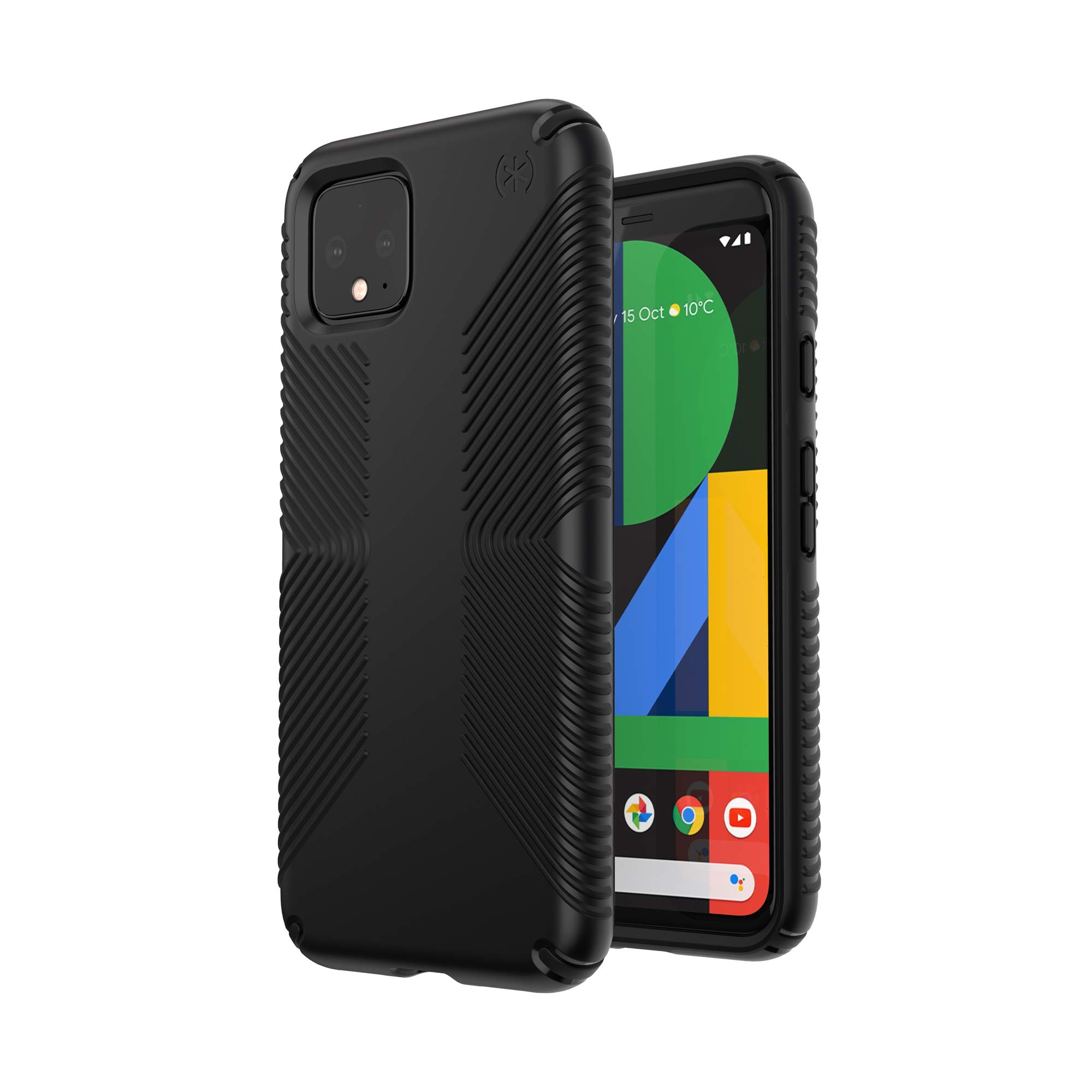 Amazon.com: Speck Presidio Grip Google Pixel 4 Case, Black/Black