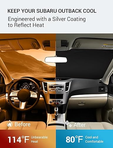 Vista 809 de Proadsy Parasol para parabrisas para BMW X1 F48 2016-2022 de 4 capas plegable, protector de parasol frontal que bloquea los rayos UV y mantiene