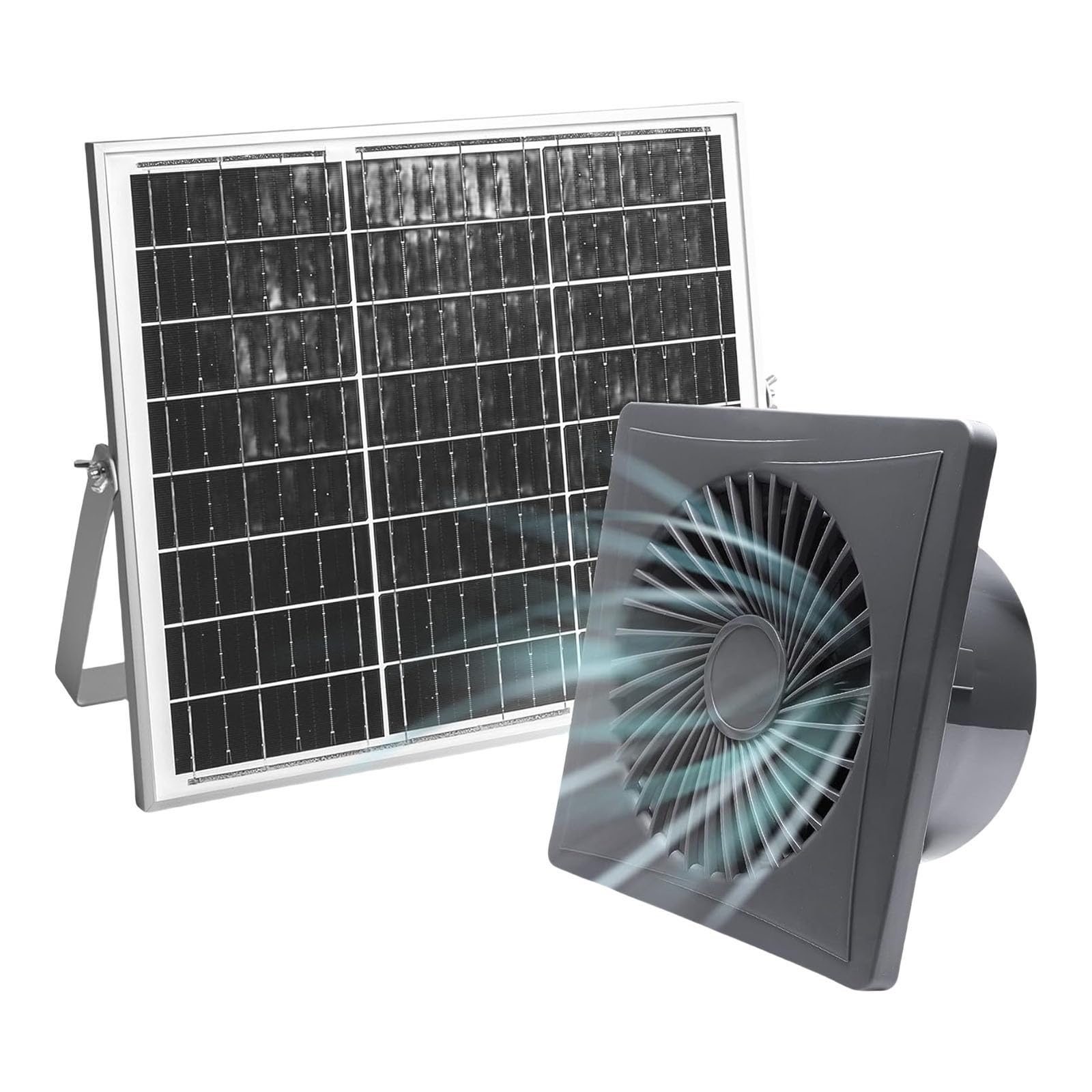 Ventola di scarico solare da 12 V 12 W con ventilatore a pannello solare, estrattore d'aria per ventilatore da soffitto e casa