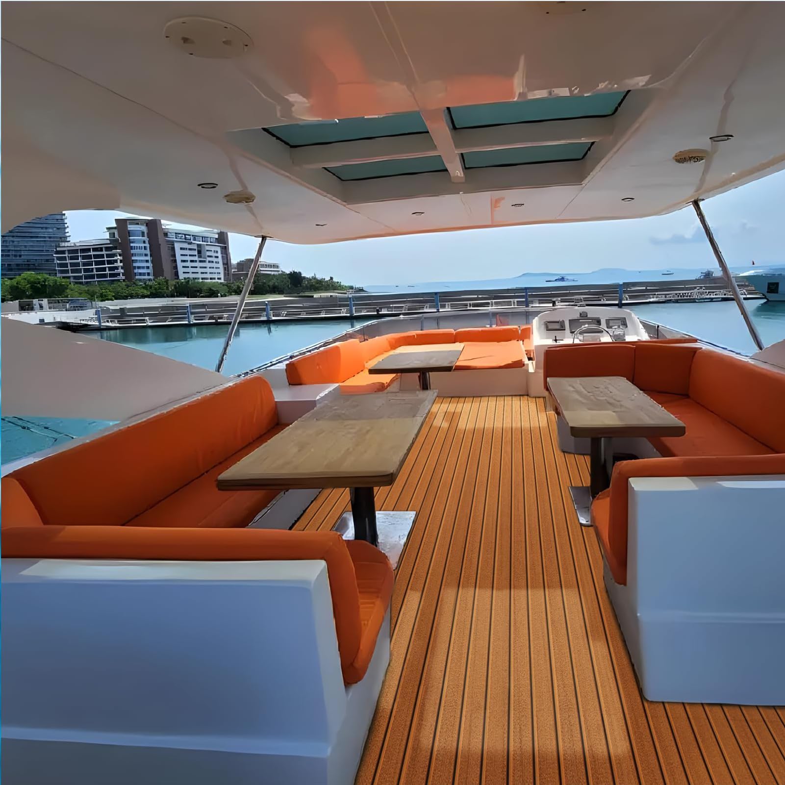 Yakimz EVA Schaum Teak Yacht Deck Matte Grau 240x90cm