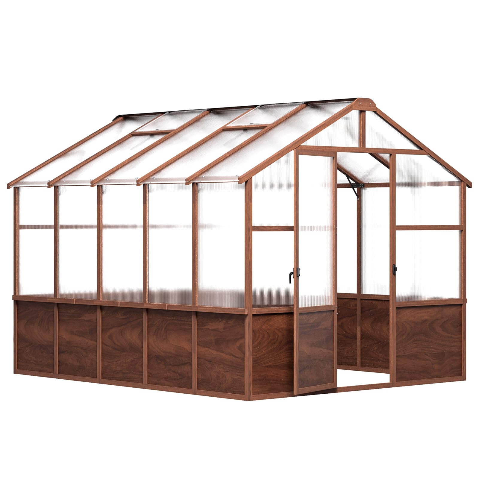 Amazon.com : Jocoevol 8x10FT Greenhouse for Outdoors, Wooden Frame