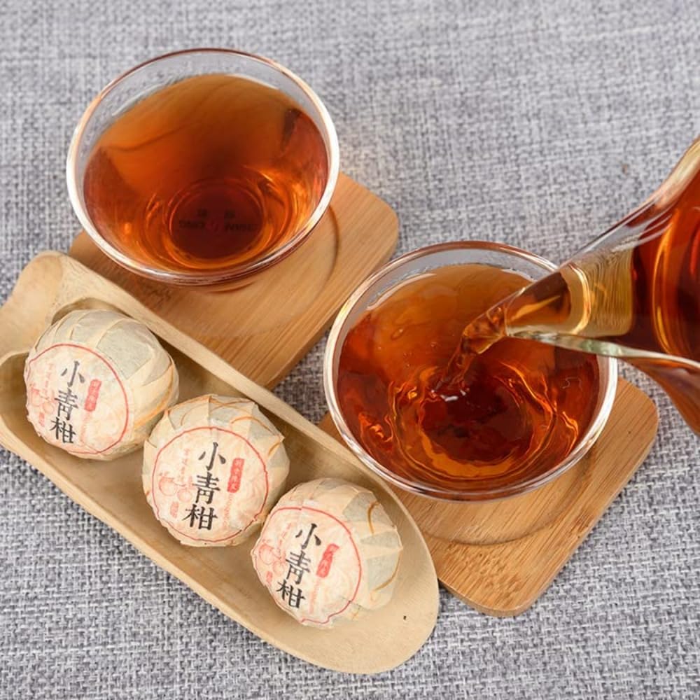 Tè Xiaoqinggan Pu 'e, Combinazione Perfetta Di Mandarino Xinhui E Tè Maturo Menghai Pu' er (250g * 2 Lattine)